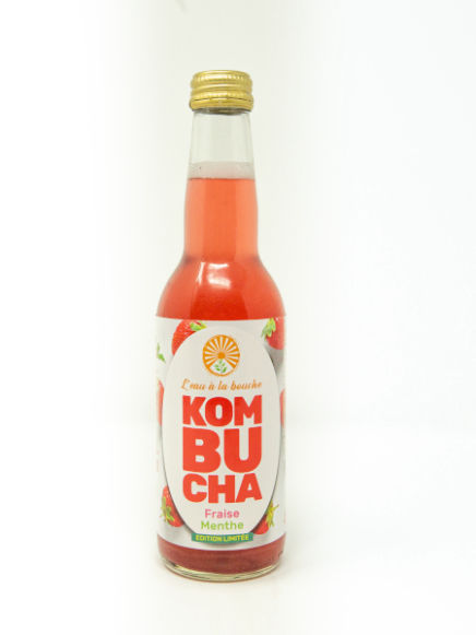 Kombucha Fraise Menthe